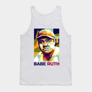 Abstract Popart Babe Ruth Tank Top